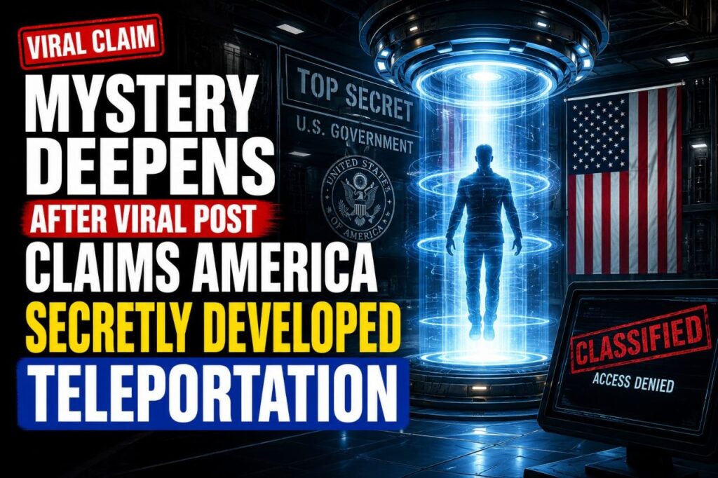 Mystery Deepens After Viral Post Claims America Secretly Developed Teleportation